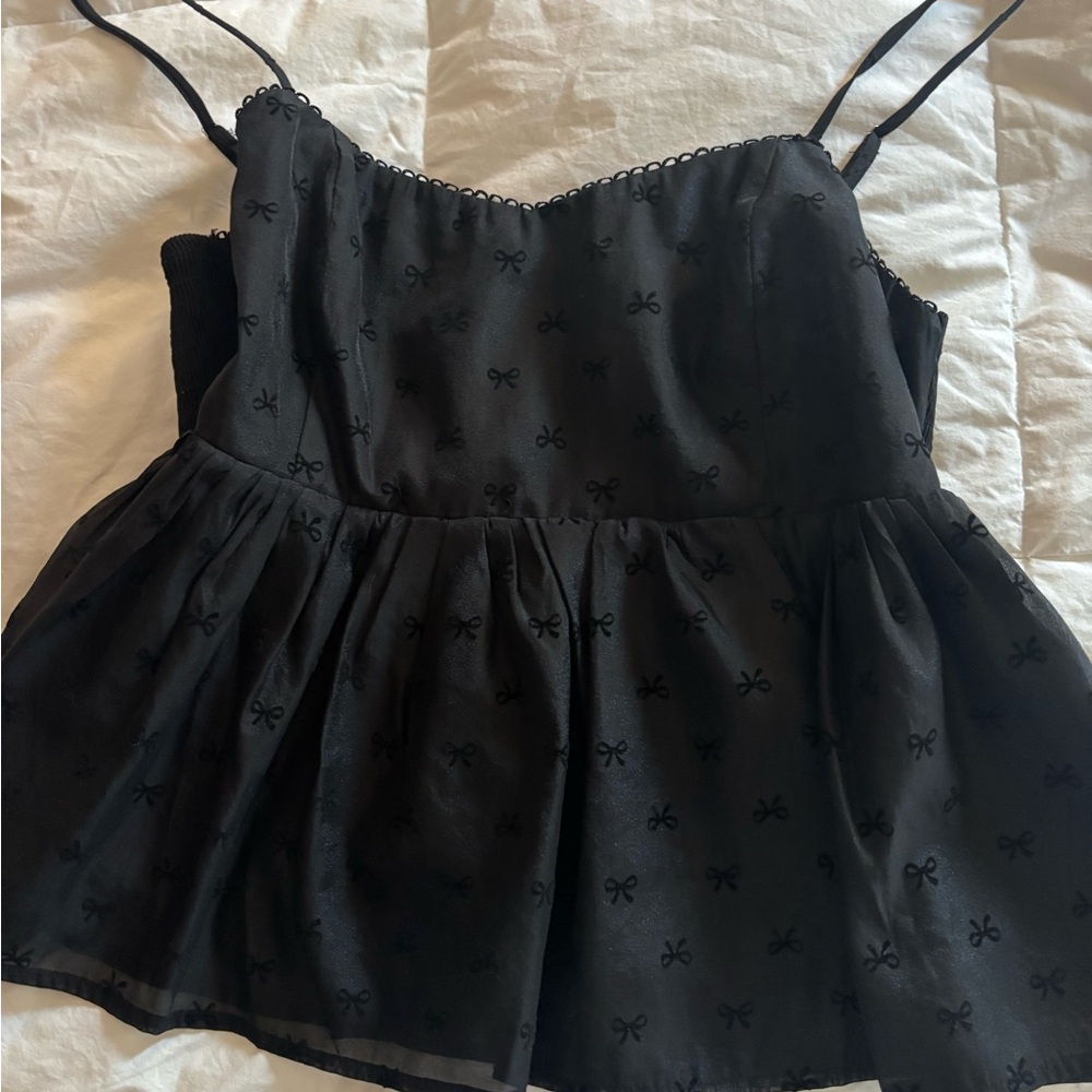 Altar'd State Elegant Black Top